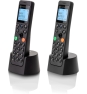 Motorola DOT202 Twin Teléfono DECT Identificador de llamadas Negro
