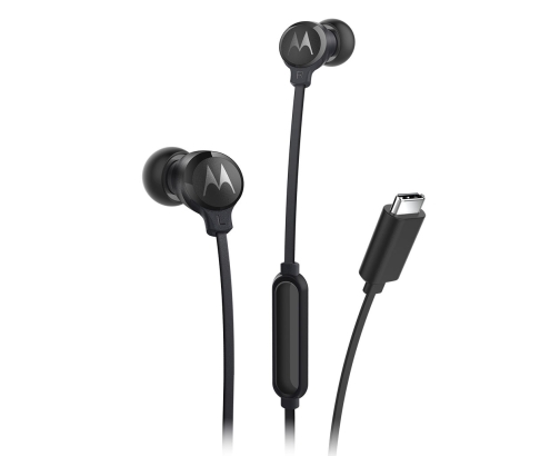 Motorola EARBUDS3CS auricular y casco Auriculares Alámbrico Dentro de oído Llamadas/Música USB Tipo C Negro