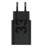 Motorola TurboPower 33W Universal Negro Corriente alterna Carga rápida Interior