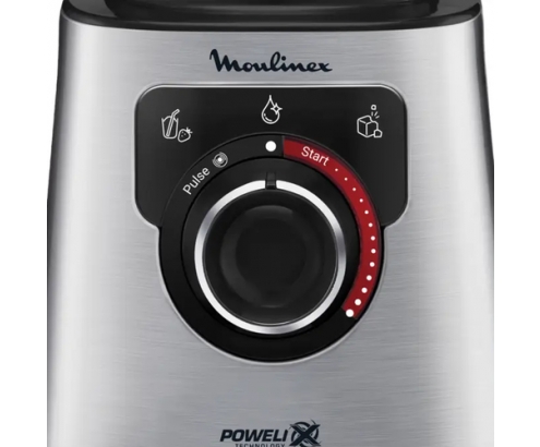 Moulinex LM871 1,5 L Batidora de vaso 1200 W Acero inoxidable, Gris