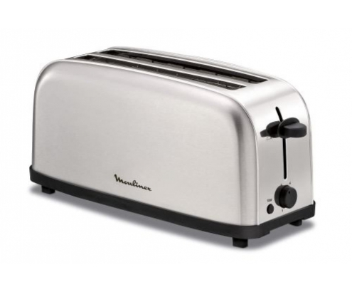 Moulinex tostadora 4 rebanada(s) 1400 W Acero inoxidable