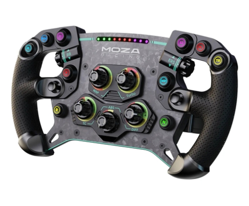 Moza Racing RS056 mando y volante Negro