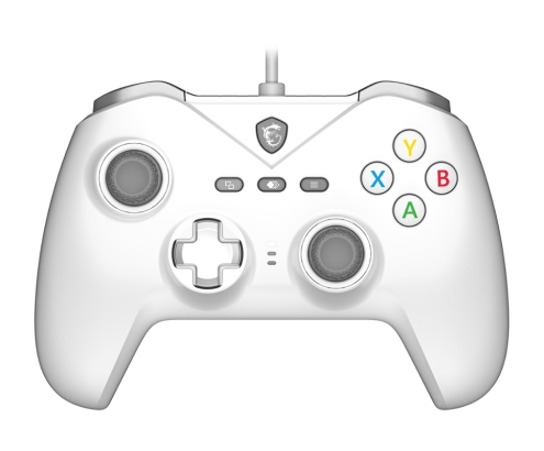 MSI FORCE GC200 WHITE mando y volante Blanco USB Gamepad Analógico/Digital Android, PC