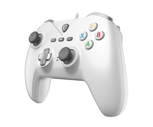 MSI FORCE GC200 WHITE mando y volante Blanco USB Gamepad Analógico/Digital Android, PC