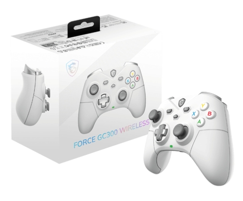 MSI FORCE GC300 WIRELESS WHITE Blanco USB 2.0 Gamepad Analógico PC