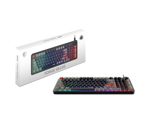 MSI FORGE GK110 teclado Juego USB QWERTY Español Negro