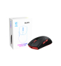 MSI Forge Gm340 Wireless Black ratón Juego Ambidextro RF Wireless + Bluetooth Óptico 12000 DPI