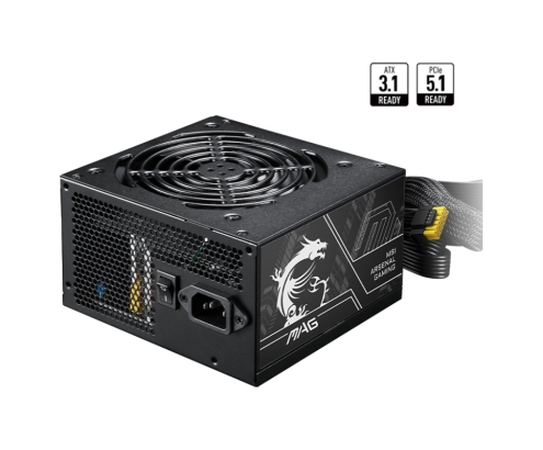 MSI MAG A750BN PCIE5 II unidad de fuente de alimentación 750 W 24-pin ATX ATX Negro