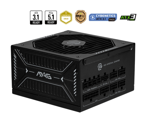 MSI MAG A850GLS PCIE5 unidad de fuente de alimentación 850 W 24-pin ATX ATX Negro