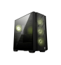 MSI MAG FORGE 330R AIRFLOW carcasa de ordenador Midi Tower Negro, Transparente