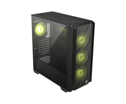 MSI MAG FORGE 330R AIRFLOW carcasa de ordenador Midi Tower Negro, Transparente