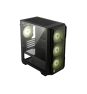 MSI MAG FORGE M120R AIRFLOW carcasa de ordenador Mini Tower Negro, Transparente