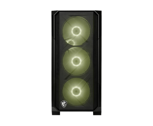 MSI MAG FORGE M120R AIRFLOW carcasa de ordenador Mini Tower Negro, Transparente