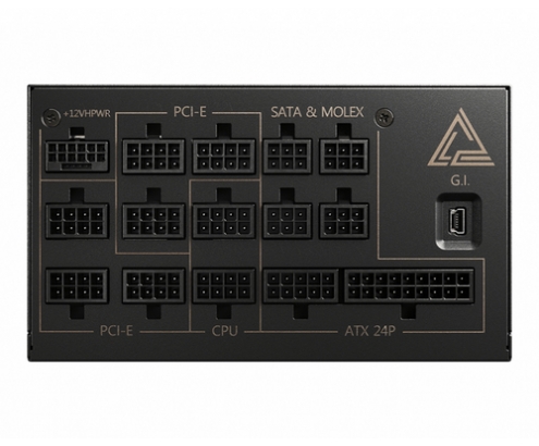 MSI MEG AI1300P PCIE5 unidad de fuente de alimentación 1300 W 24-pin ATX ATX Negro