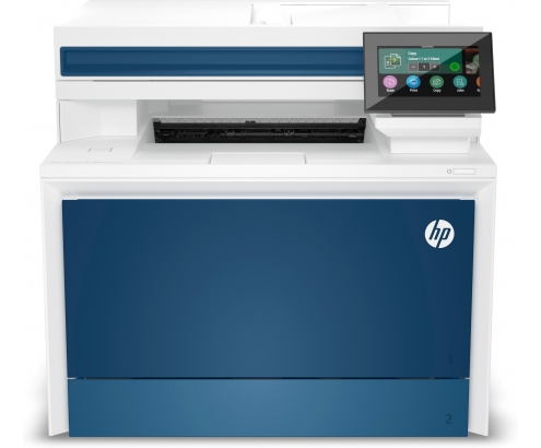 Multifunción Láser Color HP LaserJet Pro 4302fdw/ WiFi/ Fax/ Dúplex/ Blanca y Azul 