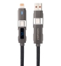 Nanocable 10.01.2501 cable USB 1 m USB A/USB C USB C/Lightning Negro
