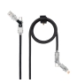 Nanocable 10.01.2601 cable USB 1 m USB A/USB C USB C/Lightning Negro, Gris