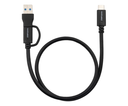 Nanocable 10.01.4803 cable USB USB 3.2 Gen 2 (3.1 Gen 2) 3 m USB A/USB C USB C Negro