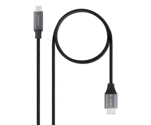 Nanocable 10.15.5262 adaptador de cable de vídeo 1,8 m USB Tipo C HDMI Negro