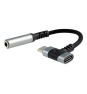 Nanocable 10.24.1207 cambiador de género para cable USB-C + USB-C 3.5 mm Negro