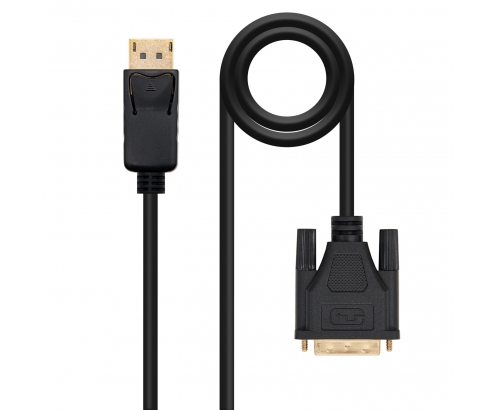 Nanocable Cable Conversor DisplayPort a DVI, DP/M - DVI/M, Negro, 1 m