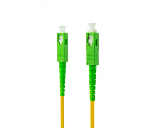 Nanocable Cable de Fibra Í“ptica SC/APC a SC/APC Monomodo Simplex LSZH, Amarillo, 1 m