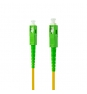 Nanocable Cable de Fibra Í“ptica SC/APC a SC/APC Monomodo Simplex LSZH, Amarillo, 120 m