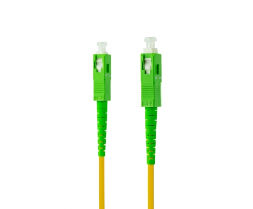 Nanocable Cable de Fibra Í“ptica SC/APC a SC/APC Monomodo Simplex LSZH, Amarillo, 120 m