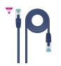 Nanocable Cable de Red Cat.7 600MHZ LSZH SFTP PIMF AWG26, Azul, 30 cm