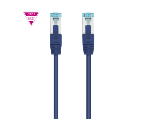 Nanocable Cable de Red Cat.7 600MHZ LSZH SFTP PIMF AWG26, Azul, 30 cm