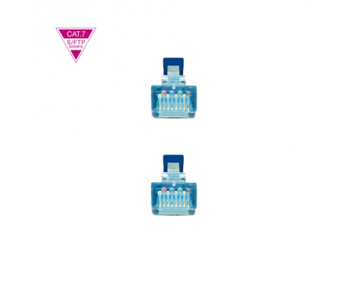 Nanocable Cable de Red Cat.7 600MHZ LSZH SFTP PIMF AWG26, Azul, 50 cm