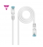 Nanocable Cable de Red Cat.7 600MHZ LSZH SFTP PIMF AWG26, Blanco, 30 cm