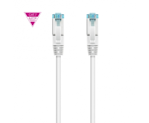 Nanocable Cable de Red Cat.7 600MHZ LSZH SFTP PIMF AWG26, Blanco, 30 cm