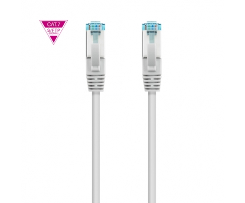 Nanocable Cable de Red Cat.7 600MHZ LSZH SFTP PIMF AWG26, Blanco, 50 cm
