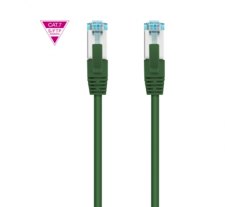 Nanocable Cable de Red Cat.7 600MHZ LSZH SFTP PIMF AWG26, Verde, 25 cm