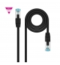 Nanocable Cable de Red Latiguillo Cat.7 600MHZ LSZH SFTP PIMF AWG26, Negro, 30 cm