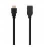 Nanocable Cable HDM 2.0 Prolongador A/M-A/H, Negro, 3 m