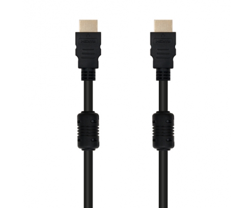 Nanocable Cable HDMI tipo A (Estándar)  V1.4 (ALTA VELOCIDAD / HEC) CON FERRITA 3 m Negro
