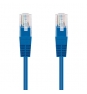 Nanocable Cable Red Latiguillo RJ45 CAT.6 UTP AWG24, Azul, 25 cm