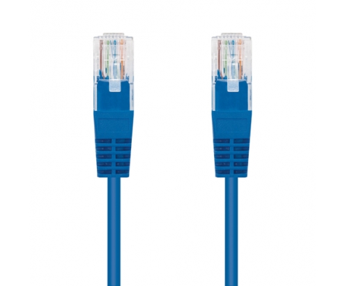 Nanocable Cable Red Latiguillo RJ45 CAT.6 UTP AWG24, Azul, 25 cm