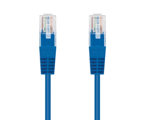 Nanocable Cable Red Latiguillo RJ45 CAT.6 UTP AWG24, Azul, 30 cm