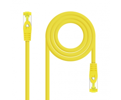 Nanocable Cable Red Latiguillo RJ45 LSZH CAT.6A SFTP AWG26, Amarillo, 25 cm