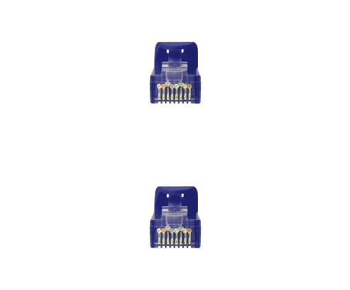 Nanocable Cable Red Latiguillo RJ45 LSZH CAT.6A UTP AWG24, Azul, 25 cm