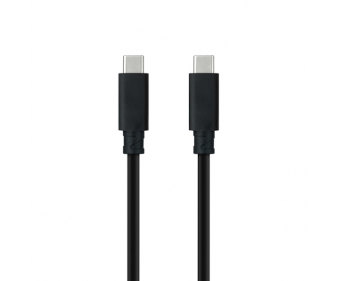 Nanocable Cable USB 3.1 Gen2 10Gbps 5A, 4K/60Hz, USB-C/M-USB-C/M, Negro, 0.5 m