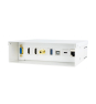 Nanocable Caja de conexiones multimedia de pared VGA + 2xHDMI + JACK3.5 + 1xUSB-C 10G + 1xUSB-B 2.0 + 1xUSB-A 3.0 + 1xRJ45 Cat.6A STP, Blanco