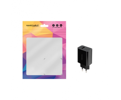 Nanocable Cargador USB, 5V/2.1A, Negro