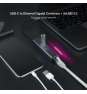 Nanocable Conversor USB-C a Ethernet Gigabit + 3XUSB 3.0, Aluminio, Gris, 15 cm