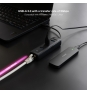 Nanocable Hub USB-A 3.0 a 3xUSB-A 3.0 + RJ45, USB-A/M- USB-A/M-RJ45/H, Negro, 15 cm