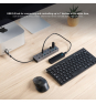 Nanocable HUB USB-C+USB-A/M a 4xUSB-A + 3xUSB-C 3.0 + USB-C 5V