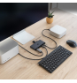 Nanocable Switch Conmutador KVM 2x USB-C a 3xUSB-A+2xPD+HDMI+DP+Audio